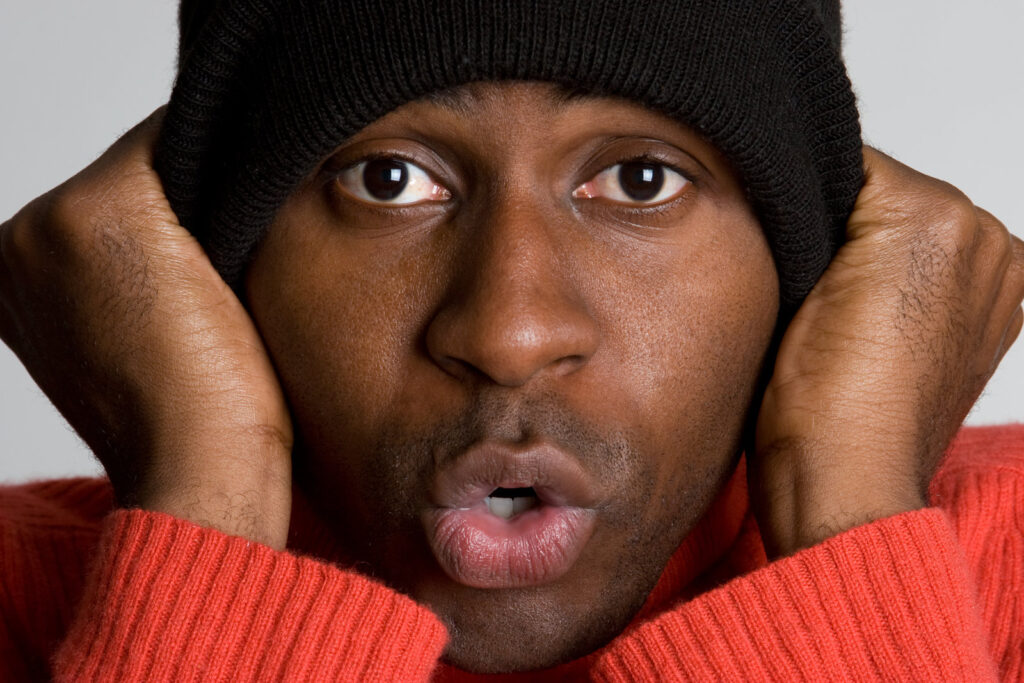 Man wearing hat