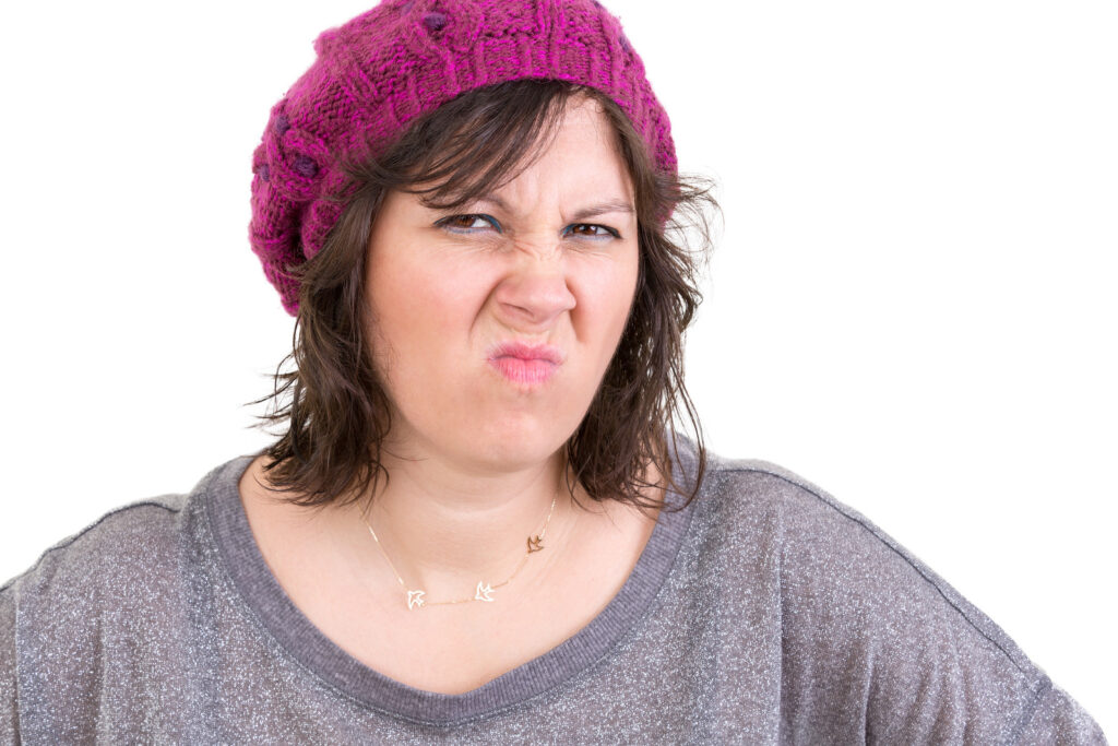Disdainful woman
