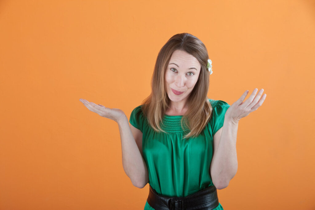 Woman gestures